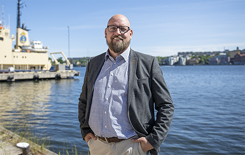 Fredrik Backman, sjöfartsrådgivare. Foto: baraBild.se Fredrik Backman, sjöfartsrådgivare