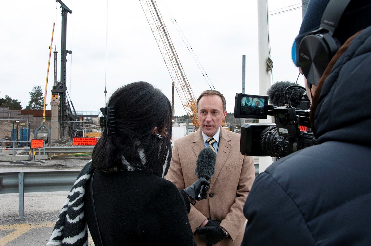 Infrastrukturdirektör Joel Smith, Sjöfartsverket, vid en tidigare intervju. Arkivbild Infrastrukturdirektör Joel Smith, Sjöfartsverket, vid en tidigare intervju.