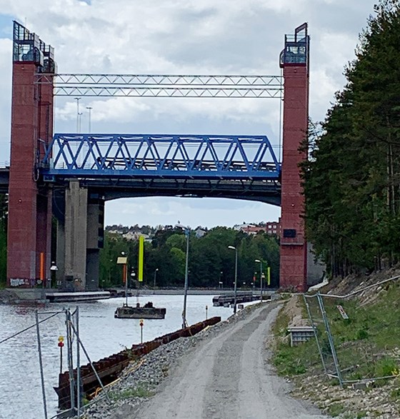 Populärt gång och cykelstråk öppnas tillfälligt. Foto: Sjöfartsverket Populärt gång och cykelstråk öppnas tillfälligt.