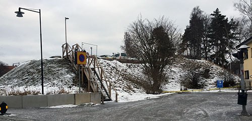 Trädfällning planeras. Foto: Sjöfartsverket Trädfällning på Kullen.