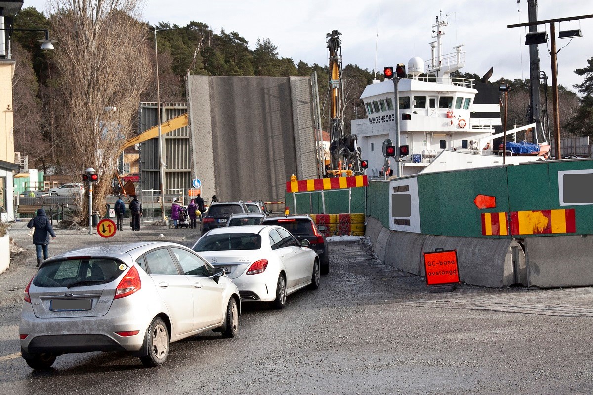 Underhållsarbete planeras av Slussbron i Södertälje. Foto: Agne Hörnestig Underhållsarbete planeras av Slussbron i Södertälje