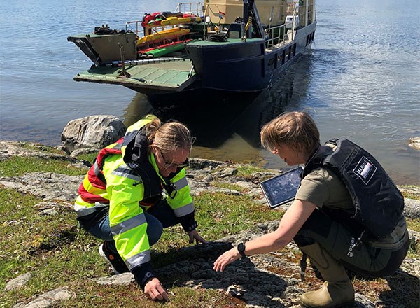 Bild på naturinventering på Landsort