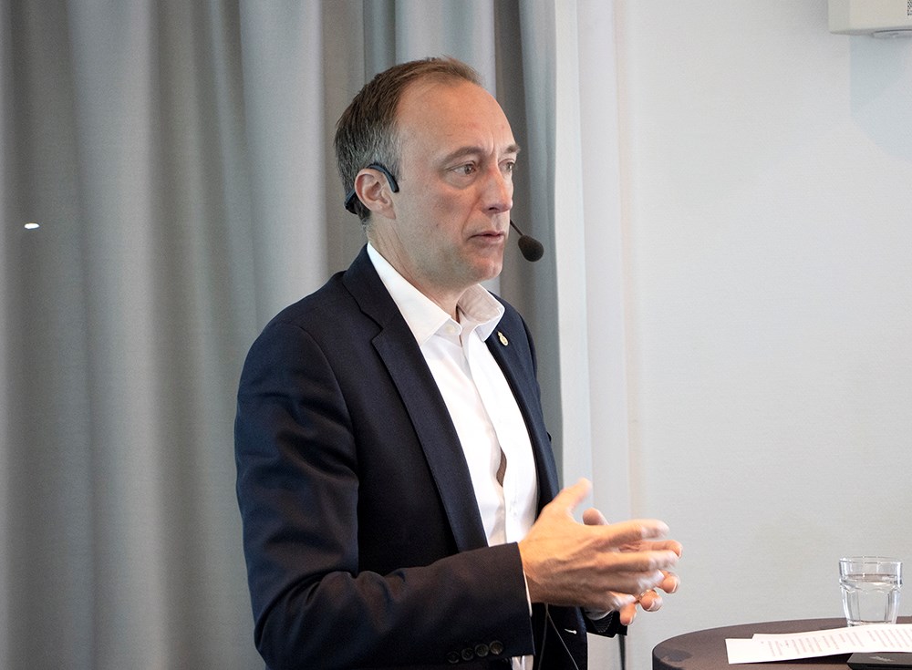 Invigningstalare var Joel Smith, infrastrukturdirektör. Invigningstalare var Joel Smith, infrastrukturdirektör.