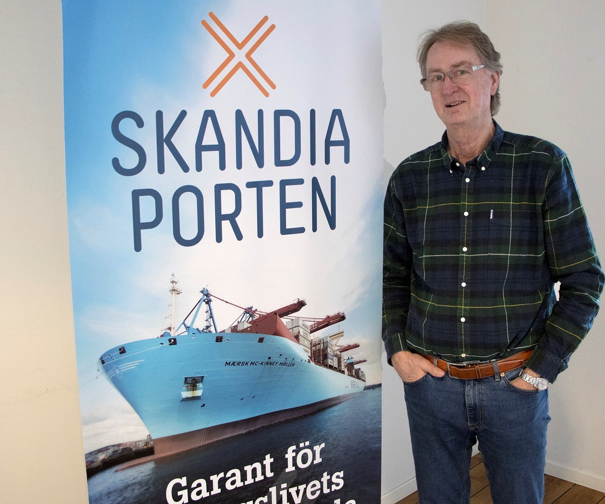 Jan Andersson är projektledare för Göteborgs Hamn i Skandiaporten. Foto: Agne Hörnestig Projektledare Jan Andersson, Göteborgs Hamn AB.