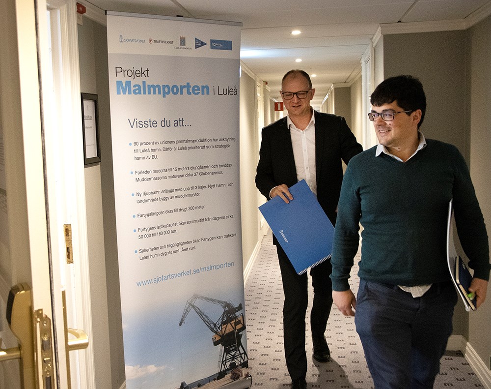 The conference rooms for the individual meetings regarding Malmporten, Skandia Gateway and Landsort Fairway were located in the same corridor.