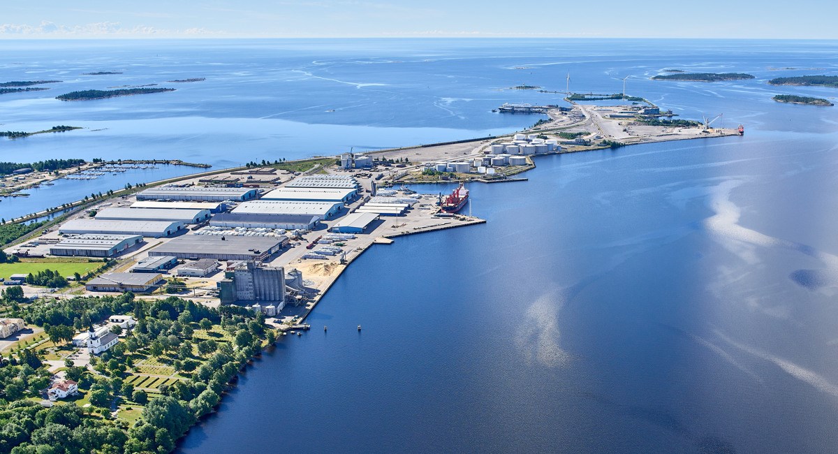 Bild på Umeå hamn