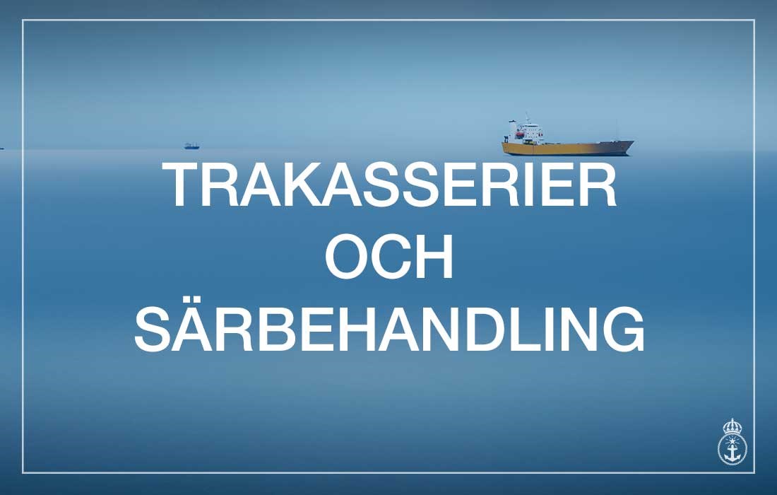 Länk som leder till sida med information om trakasserier och särbehandling