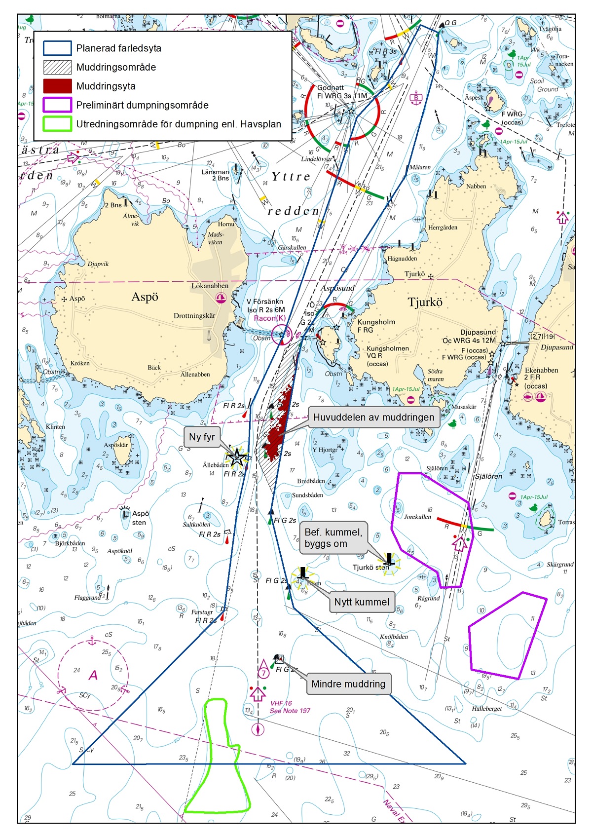 Här visas arbeten som planeras i farleden till Karlskrona. Här visas arbeten som planeras i farleden till Karlskrona.