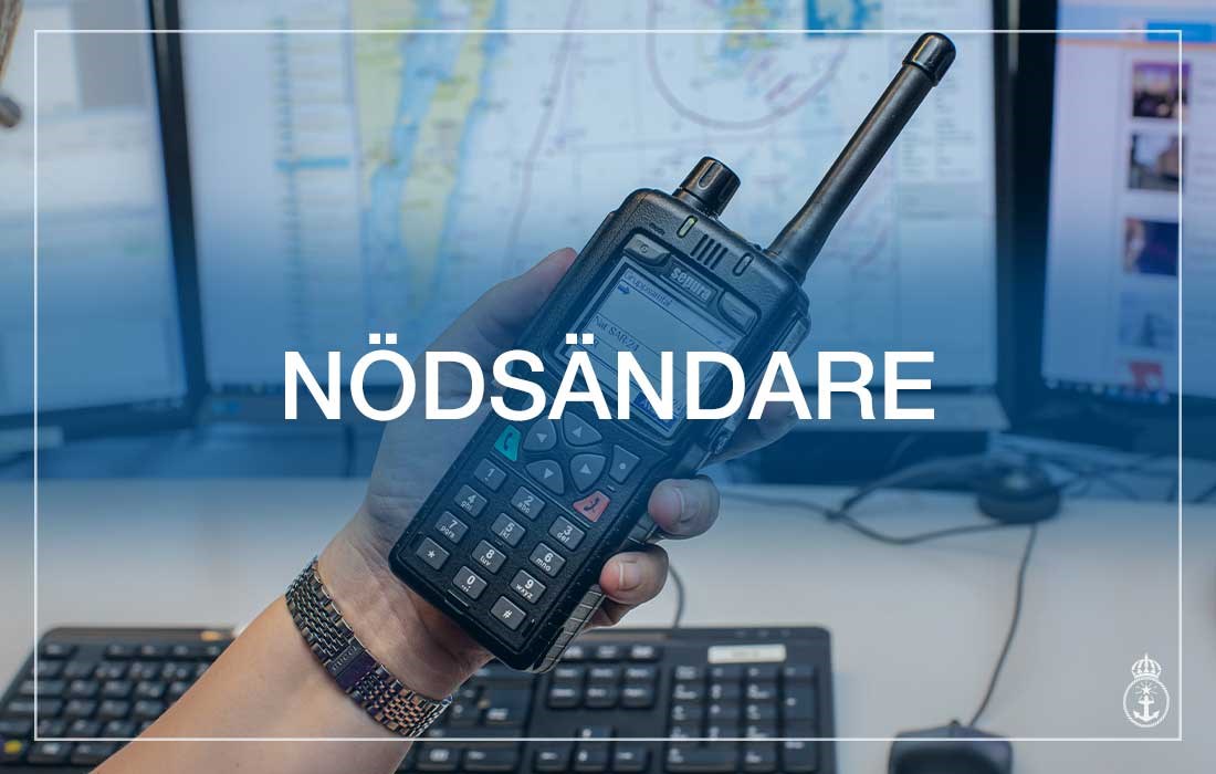 Bild på en nödsändare. Om klickar på bilden kommer man in till en informationssida om nodsändare och annan teknisk utrustning.