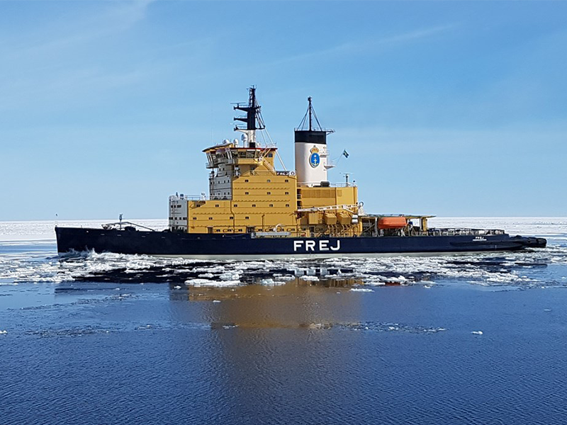 Bild på isbrytaren Frej