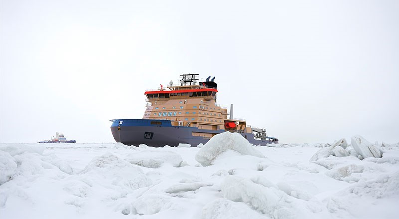 Grafisk bild på de nya isbrytarna i vintermiljö