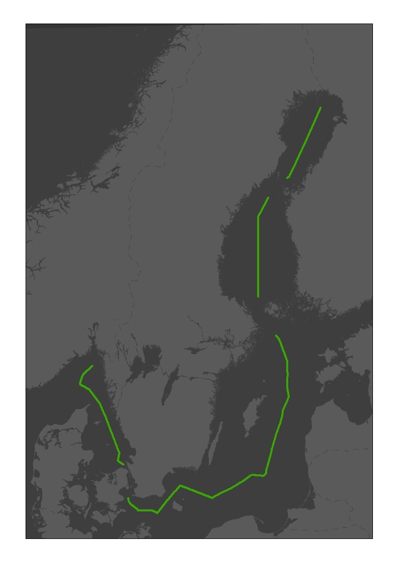 Sverigekarta med ekonomisk zon