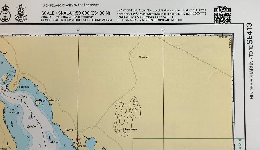 Nytt sjökort RH 2000