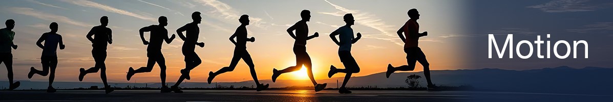 Runners in the sunrise