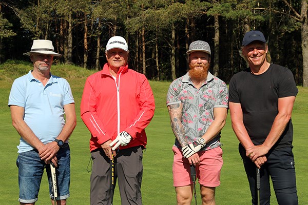 Lars Blohm JRCC, Magnus Dahlstöm, Stena Vision, Kristian Jernberg, Elektron, Jan-Eric Alcén, Stena Vision Fyra deltagare poserar
